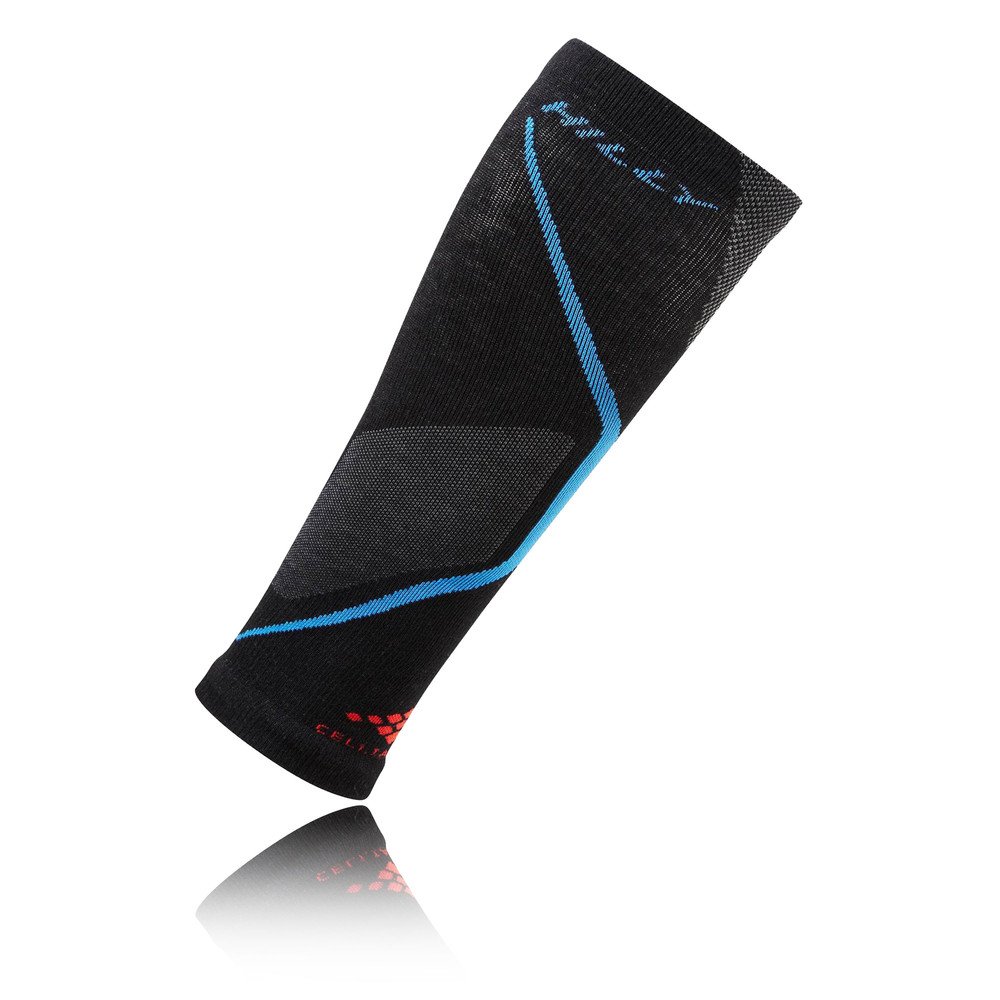 Hilly Men Energize Compression Sleeve Socks - Black/Electric Blue, X-Large