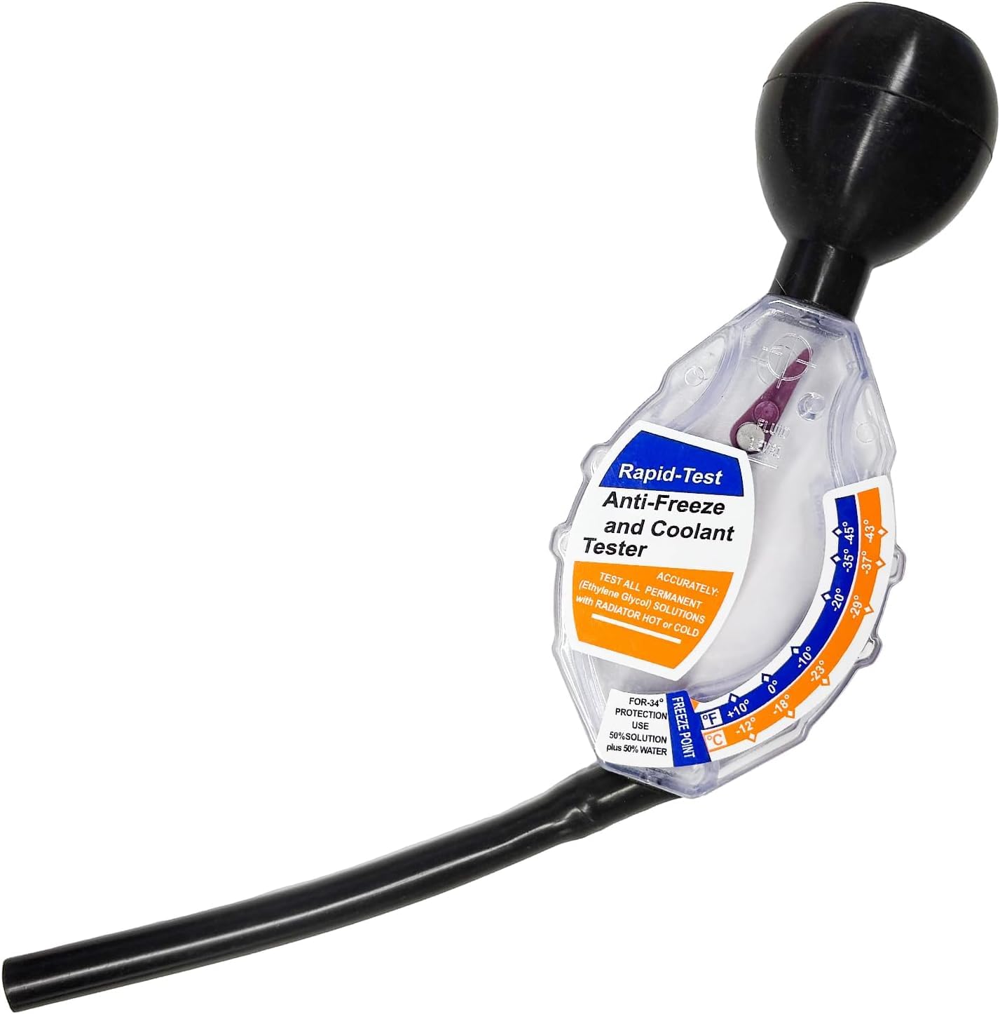 KVAEY 1PCS Coolant Tester Accessory, Automotive Professional Antifreeze Densitometer Freezing Testing Tool, Universal Coolant Hydrometer Tester for Winter and Summer, Car Accessories
