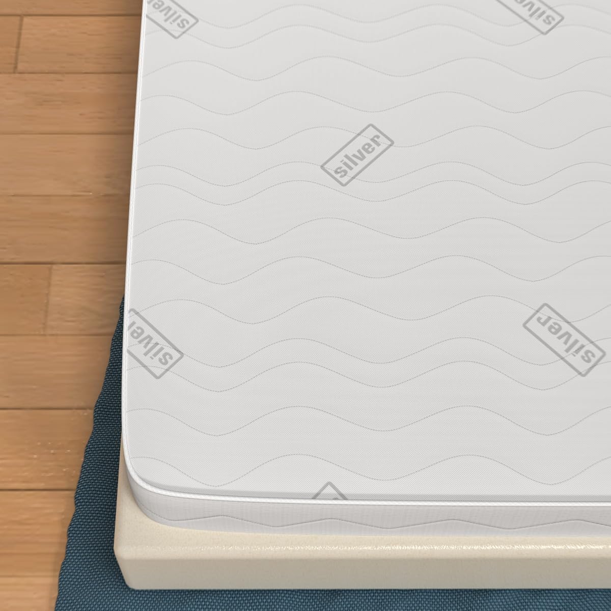 Matelas 120 x 180 cm pour canapé lit, hauteur 11 cm, pliable, orthopédique, indéformable, dispositif médical, revêtement argenté, hypoallergénique, anti-acariens, respirant, fabriqué en Italie