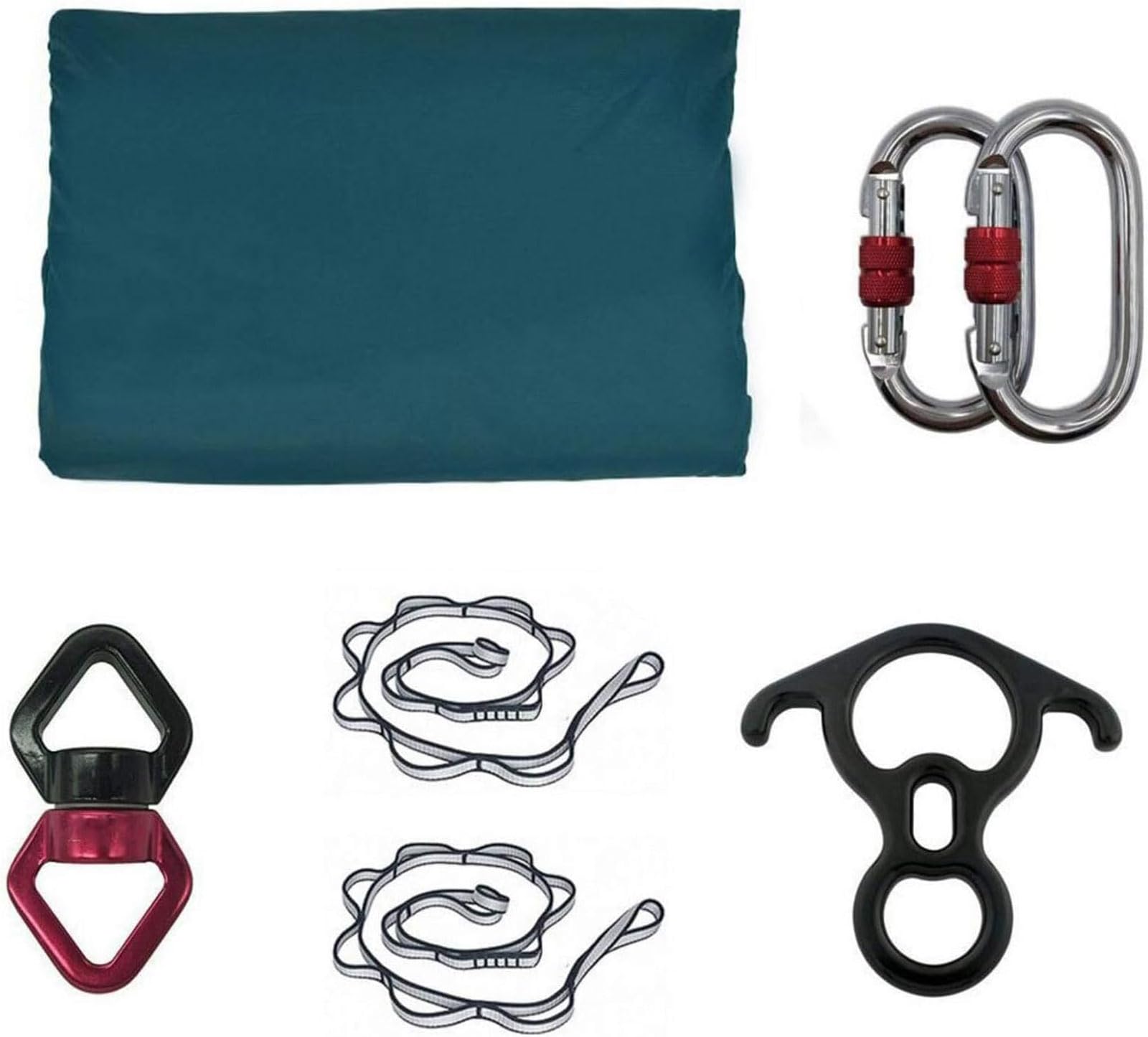 Conjunto Profesional de Yoga Aéreo (seda de 8 metros + sistema de sujetación) – transpirable, adecuado para entrenamientos en casa/meditación, con una capacidad de carga de 150 kilogramos.