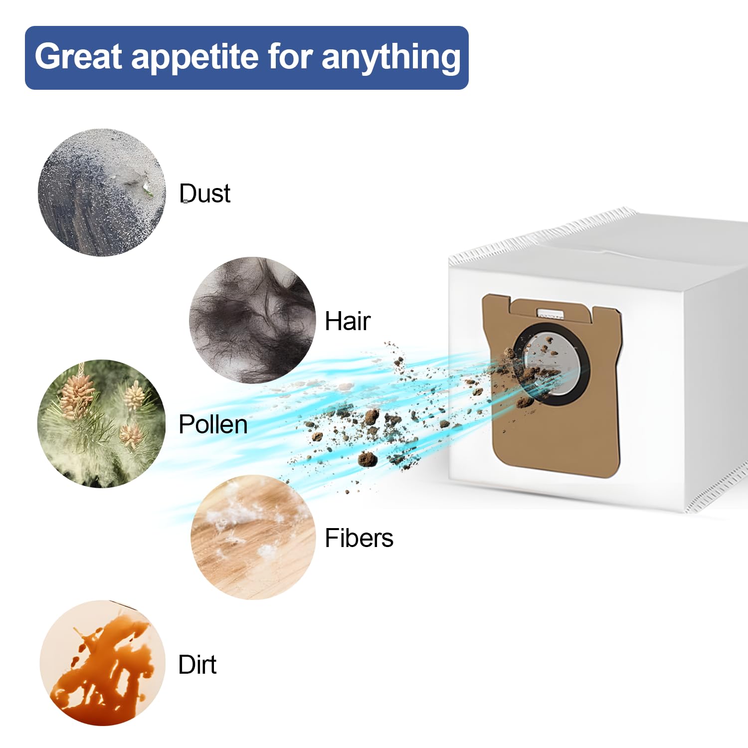 Sac De Poussière De 10 Pièces Pour Dreame L10s Ultra / L20 Ultra