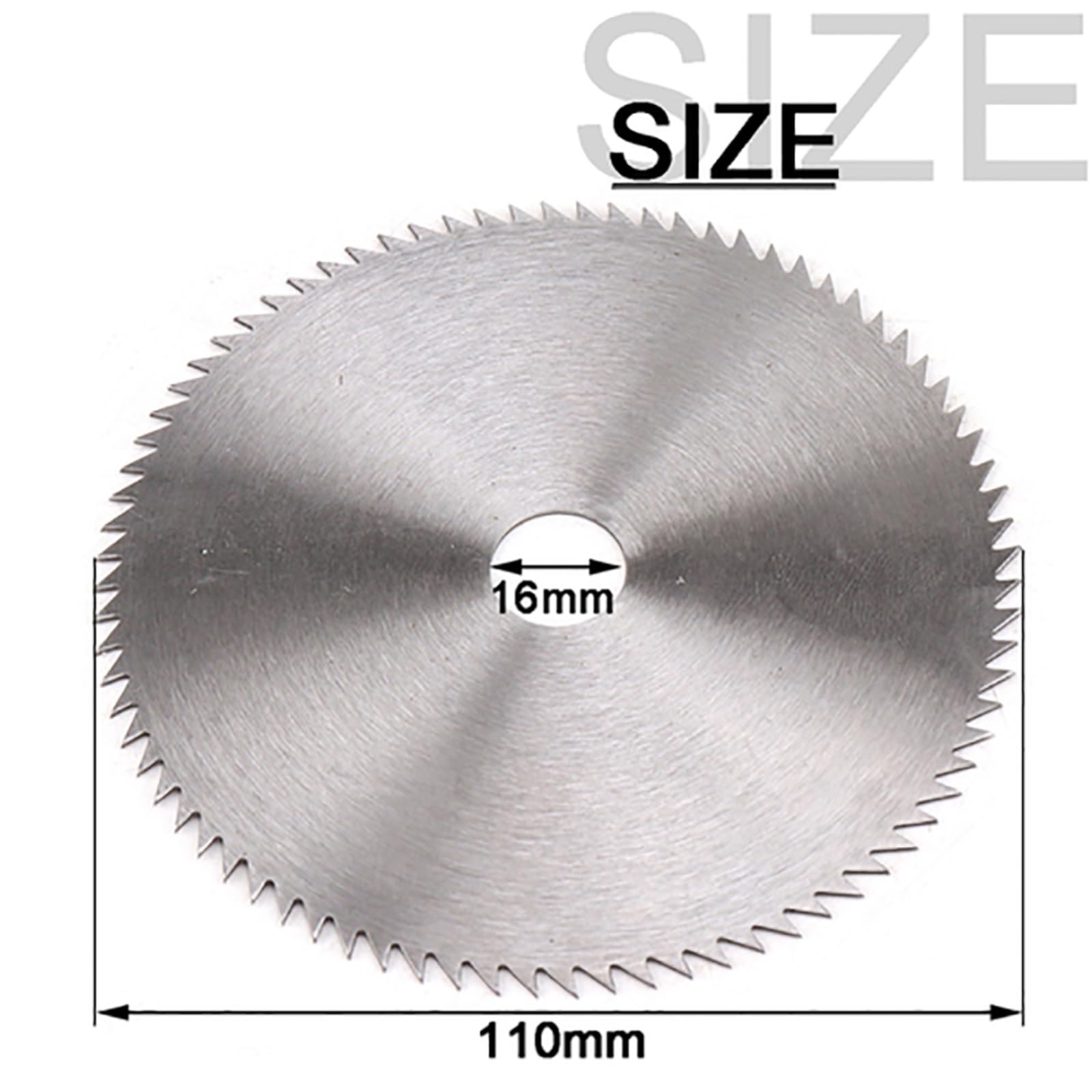 Brzeszczot do cięcia metalu 1PC 4.5 Cal 110mm stalowy brzeszczot piły tarczowej HSS Mini tarcza tnąca narzędzie obrotowe do drewna plastik aluminium otwór 16mm/20mm(20mm)