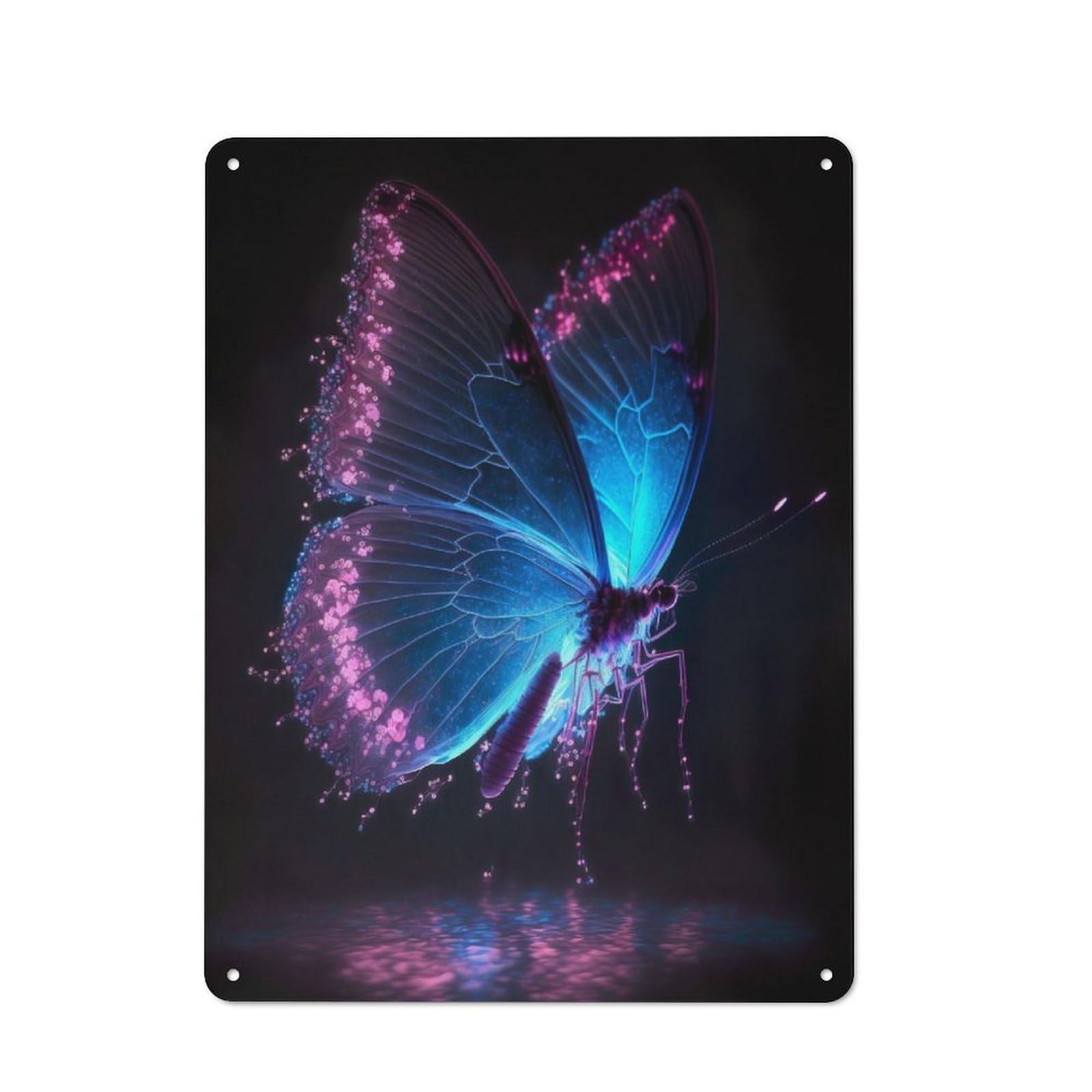 Junmoney The Majesty Of Monarchs Metal Wall Sign 40X30cm Featuring For Home Bar Wall, Suited To Bar Sign Collectors