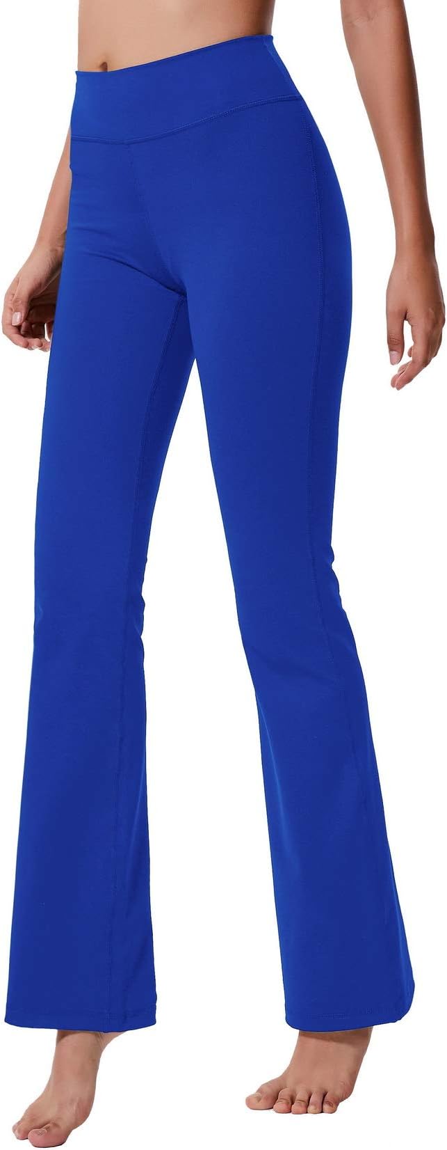 ChinFunWomen's Performance High Waist Bootleg Yoga Pants Inner Hidden Pocket Tummy Control Bootcut Sweatpants Ankle Leggings