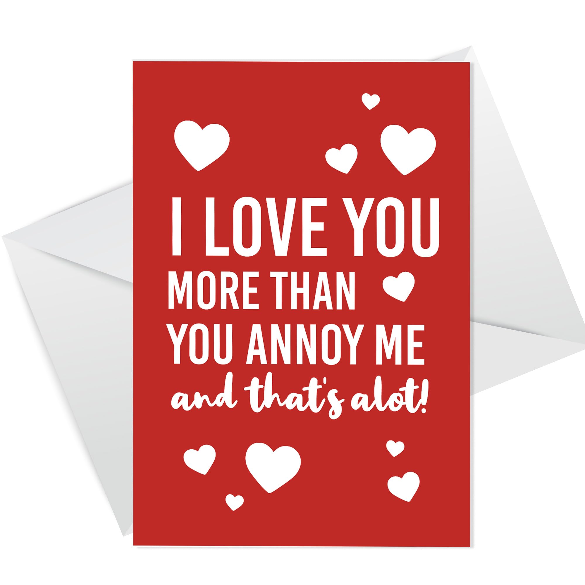 RED OCEAN Funny Valentines Day Card Joke Romantic Card For Boyfriend Girlfriend Husband Wife Anniversary Card For Him Her Greetings Card With Envelope
