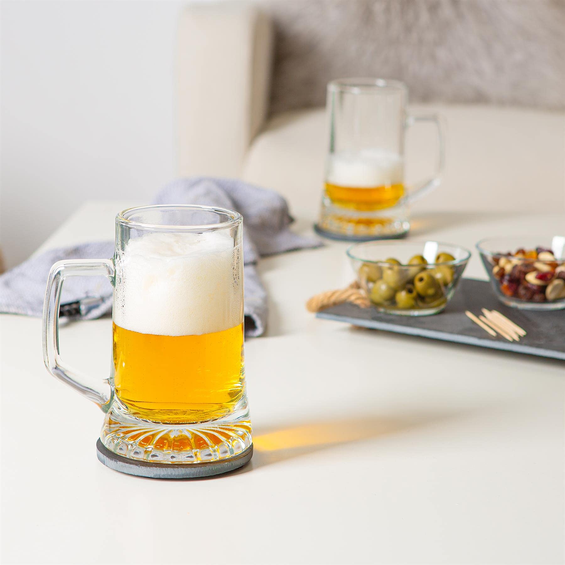 Bormioli Rocco Lot de 6 Verres à Bière Stern en Verre - 40 Cl