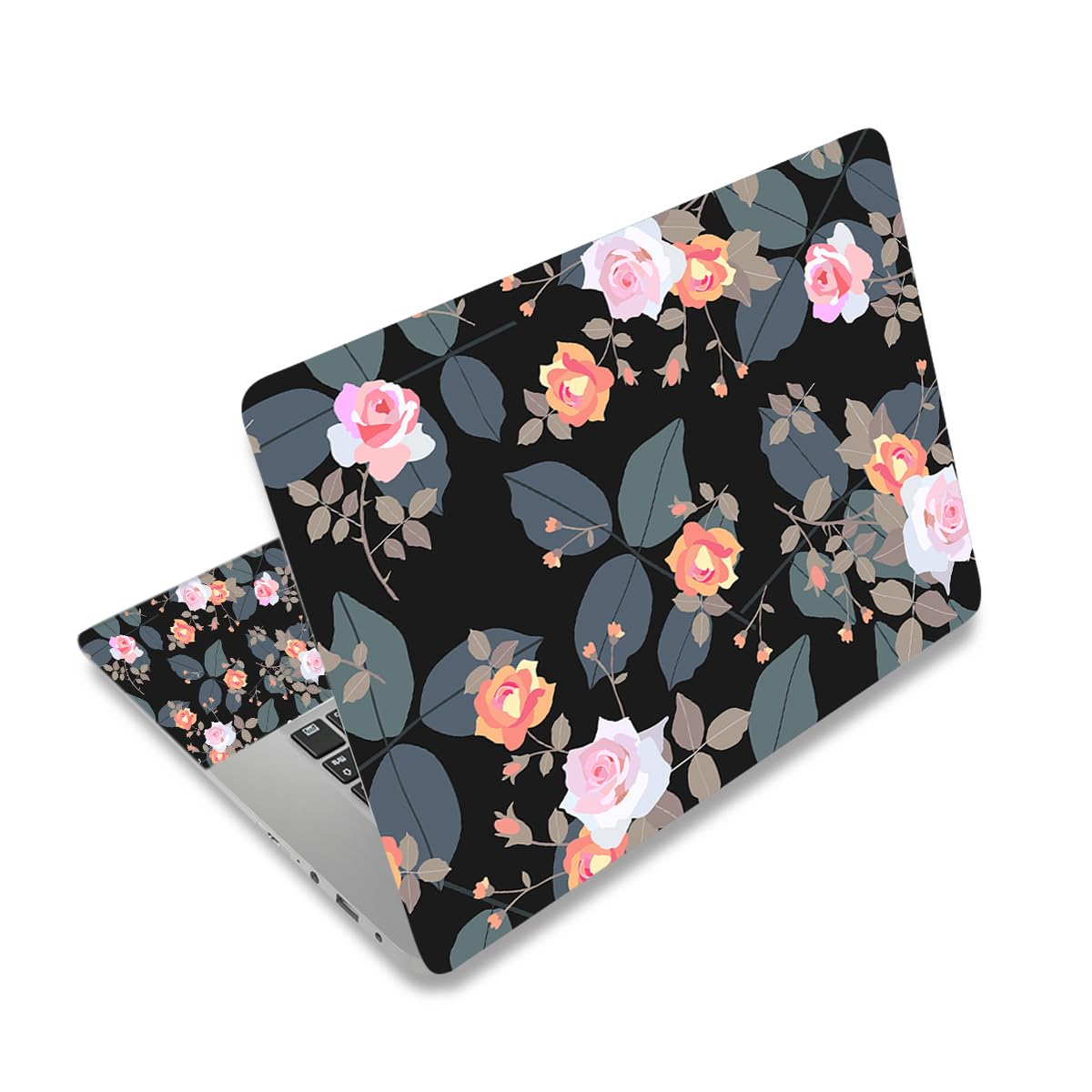 12.1 13 13.3 14 15.4 15.6 Inches Laptop Skin Sticker Decal Universal Netbook Skin Sticker Reusable Notebook Art Decal Protector Cover Decal (Flowers)