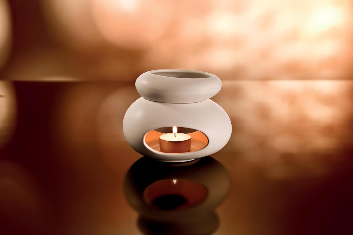 Tescoma 906832.11 Fancy Home Aroma Diffuser, Glazed Ceramic, White, 1 Piece