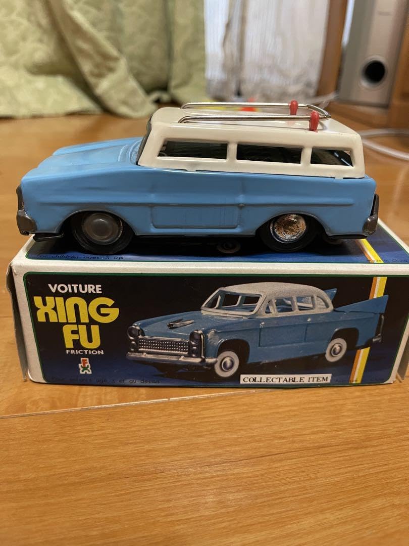 JOUET TOLE TRAVELLING CAR FRICTION & SIRENE CHINA 1960 REF MF731 ORIGINAL BOX b EUR 49,99 - FR