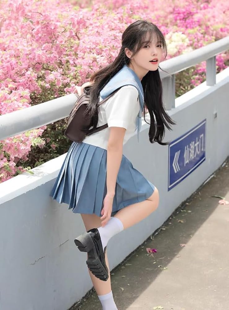 Amazon | [AYAY] COSベーシック関西襟白3本セーラー服/サマー