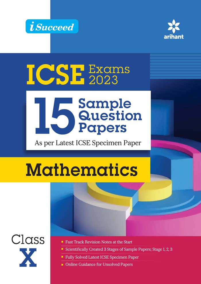 Buy ISucceed 15 Sample Question Papers ICSE 2023 Mathematics Class 10