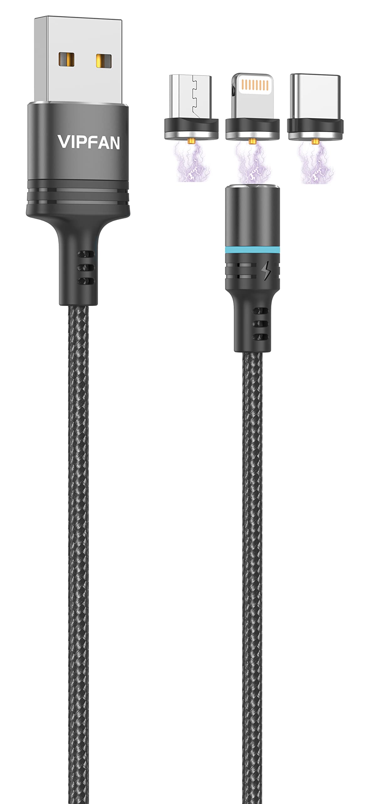 VIPFAN Magnetic Cable 3 in 1