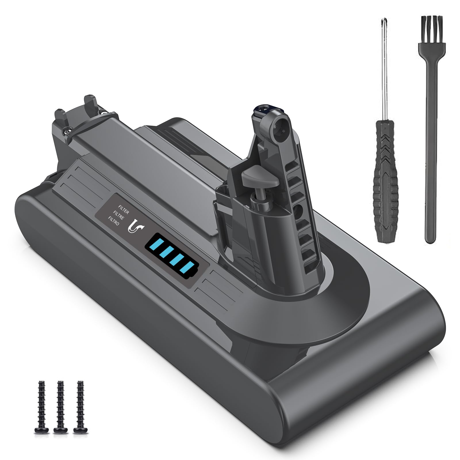 Keenstone 8000mAh Batterie pour Dyson V10 SV12 Animal Absolute Motorhead Parquet Fluffy Total Clean SV27 Cyclone Aspirateur sans Fil
