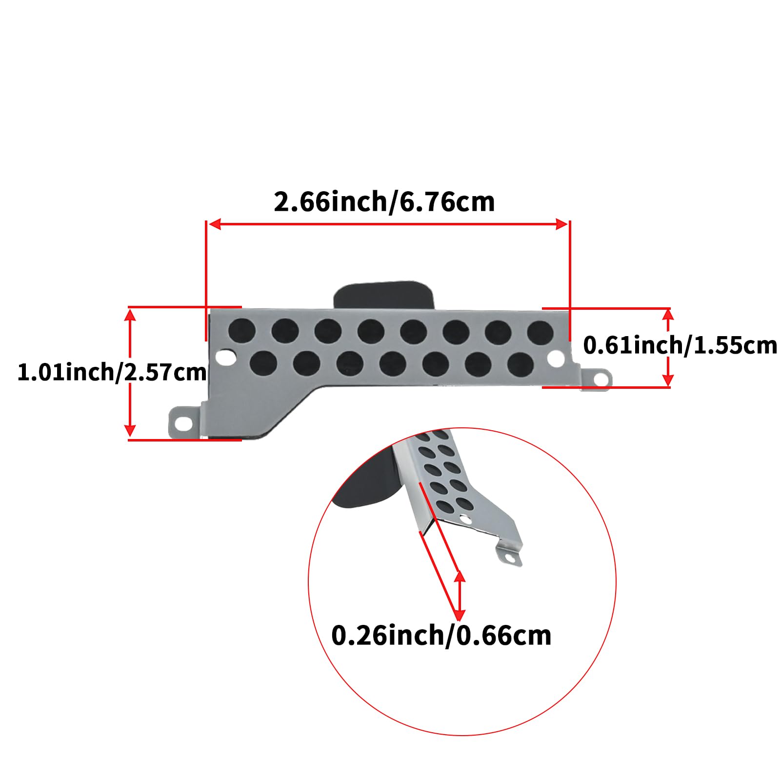 Laptop HDD Bracket Compatible with MSI GF63 GF75 GE63 GL75 Hard Drive Caddy Hard Disk Drive Bracket with 4 Screws