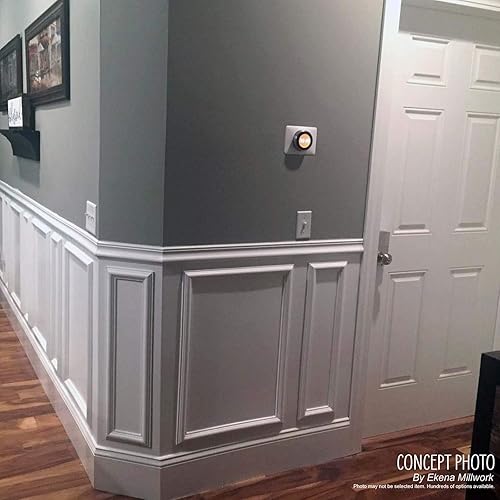 Miniatura 15 de Ekena Millwork - Ashford Panel de pared moldeado festoneado, PNL20X24AS-02-CASE-12