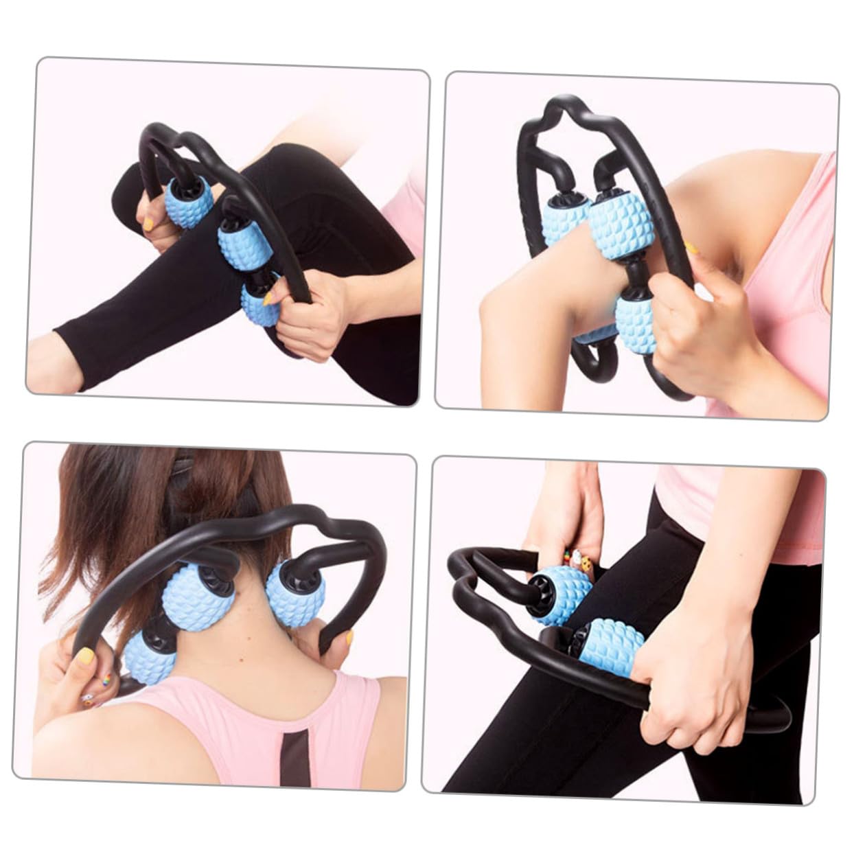 Rullo Massaggiatore Larghezza Regolabile per Muscoli Gambe Struttura Elastica in Pp e Design Unico per Rilassare i Muscoli e Alleviare Dolori, per Yoga e Stretching