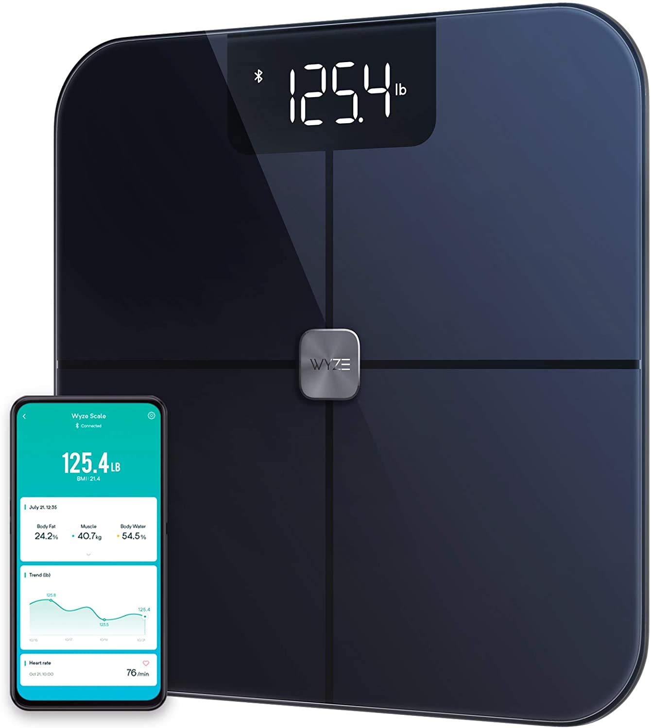 WyzeScale, Body Weight Bathroom Scale, Smart Fitness Tracker with BMI ...