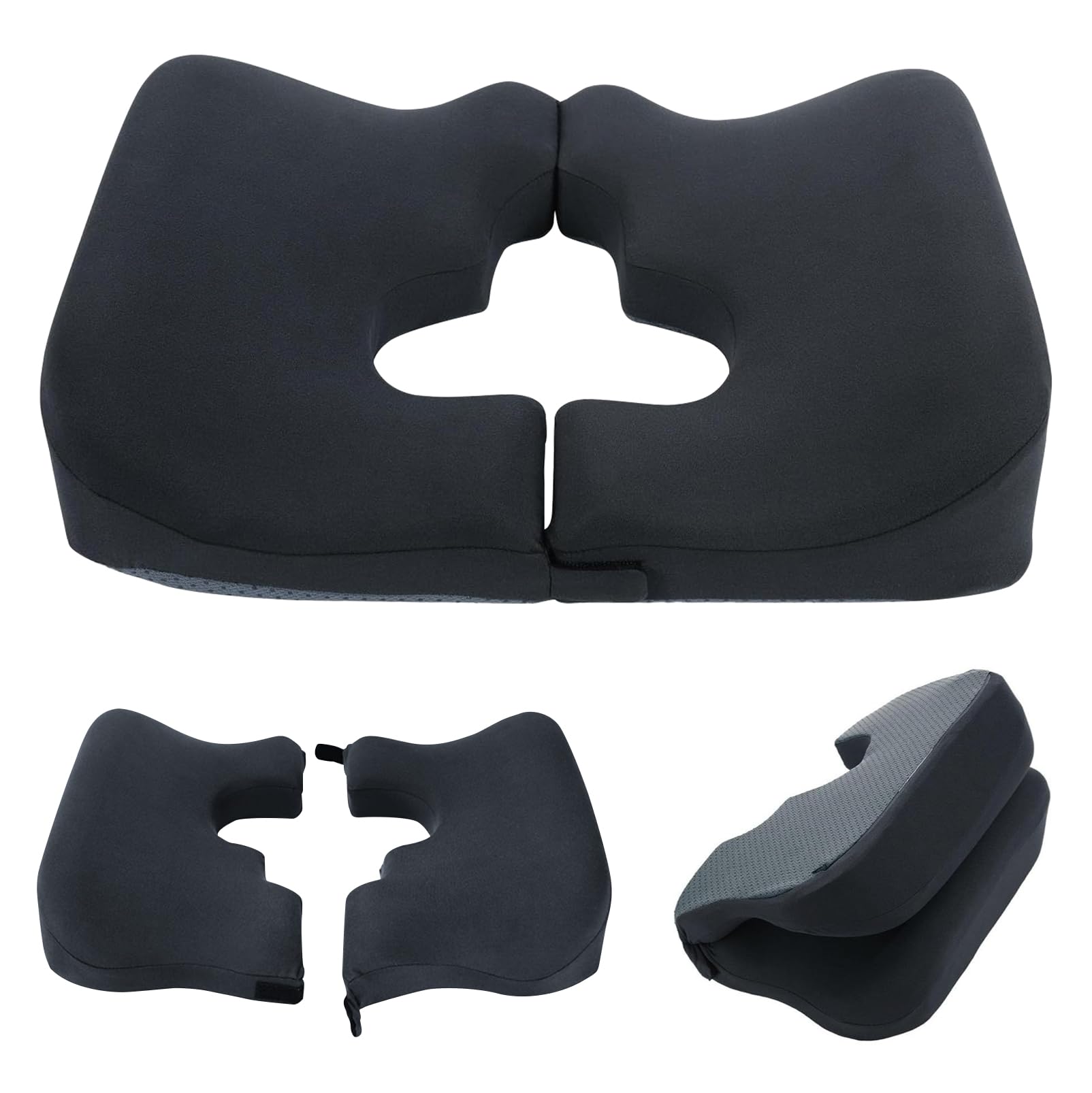 Cuscino Sedia Ufficio, Cuscino Emorroidi, Ciambella per Sedersi | Cuscino Coccige,Cuscino per Sedile Forma di t per Alleviare la Pressione, Cuscino per Sedile di Sedia da Auto/Sedia a Rotelle