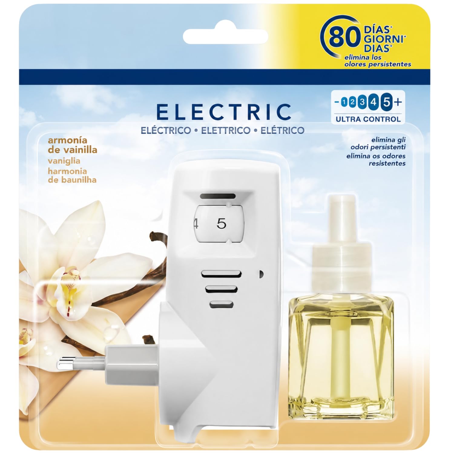 Profumatore Elettrico per Ambienti con Fragranza alla Vaniglia – Diffusore con Ricarica 21.5 ml – Lunga Durata fino a 80 Giorni – Variazioni 4/6/8/10 Pezzi (8)