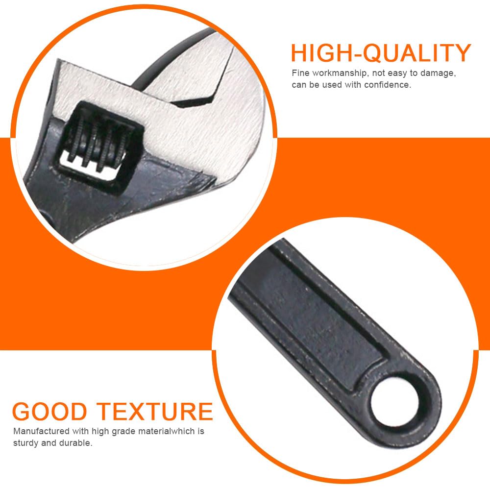 YAISUHCHNYE Mini Adjustable Spanner 4" Hand Wrench Tools Multifunction Adjustable Wrench Portable Adjustable Spanner for Industry and Auto Repair - Image 3