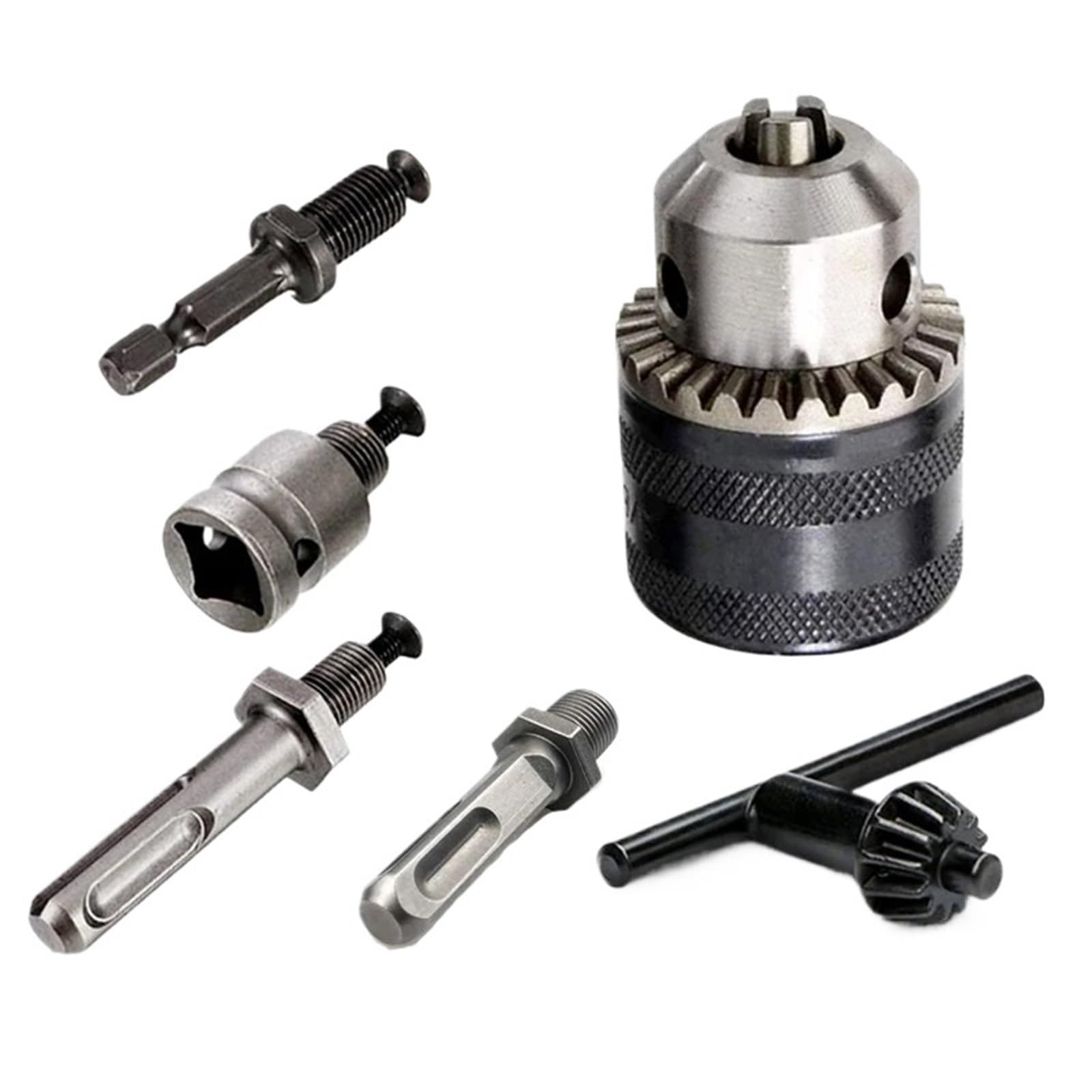 Convertidor de 1,5-10 mm 1/2"-20UNF llave de taladro portabrocas adaptador de cambio rápido SDS 1/4" hexagonal atornillador de impacto biela (portabrocas SDS Plus)