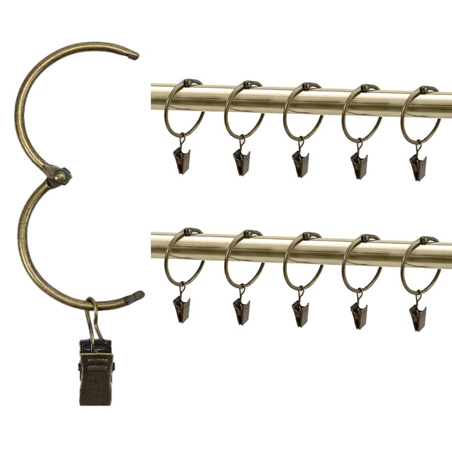 Amazon.co.jp: KaiYi カーテンリングクリップ カーテン