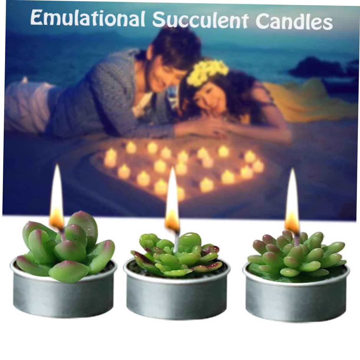 Alipis 18stücke Teelichtkerzen Sukkulenten-design Realistische Aromakerzen Für Hochzeiten Partys Und Spa-dekoration Wiederverwendbar Und Lebensecht