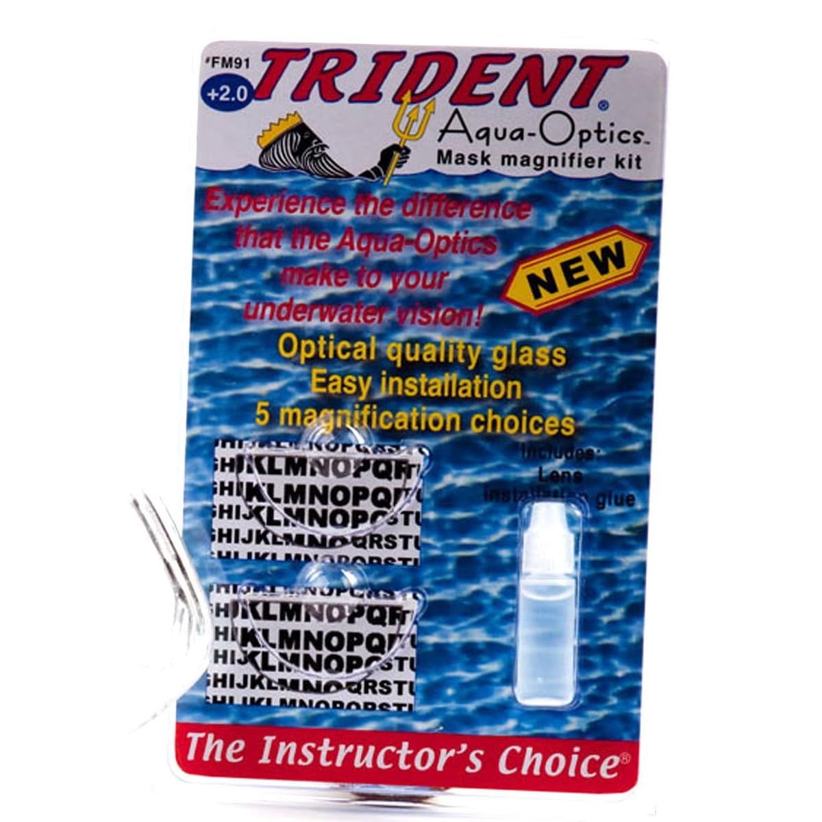 Trident Aqua Optx Flexible Magnifier Bi-Focal Inserts (2)