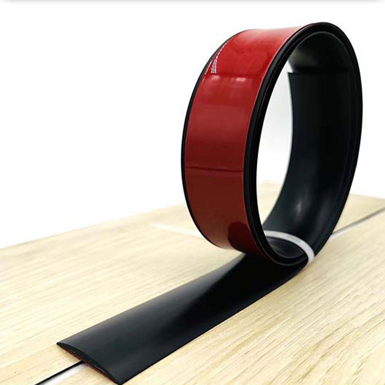 Afqboeqxy Black Pvc Floor Transition Strip Self Adhesive Self Adhesive Floor Strip, 3.3Ft, Multicolor, Multiple Sizes, Tile Wood Laminate Gaps(,4Cm1.57inch)