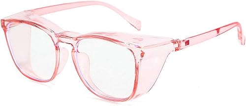 Gafas protectoras de seguridad, lentes claros a prueba de empañamientorayones, para hombre, marco transparente