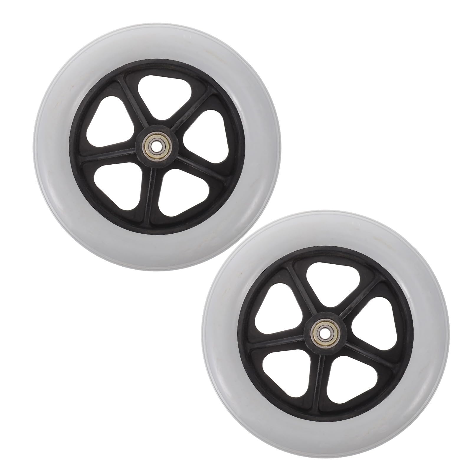2 Piezas Ruedas Delanteras para Silla de 7,5 Pulgadas, Poliuretano
