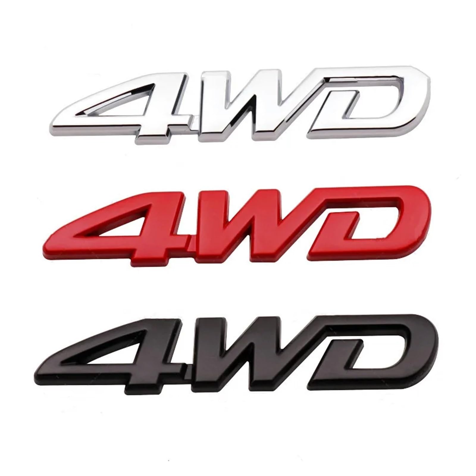 3D Metal 4WD Logo Samochód Tylny bagażnik Boczny emblemat Naklejki Naklejki Pasuje do Hyundai Pasuje do Jeep Pasuje do KIA Pasuje do Renault Pasuje do Toyota Pasuje do Mini Pasuje do Hodna (Co