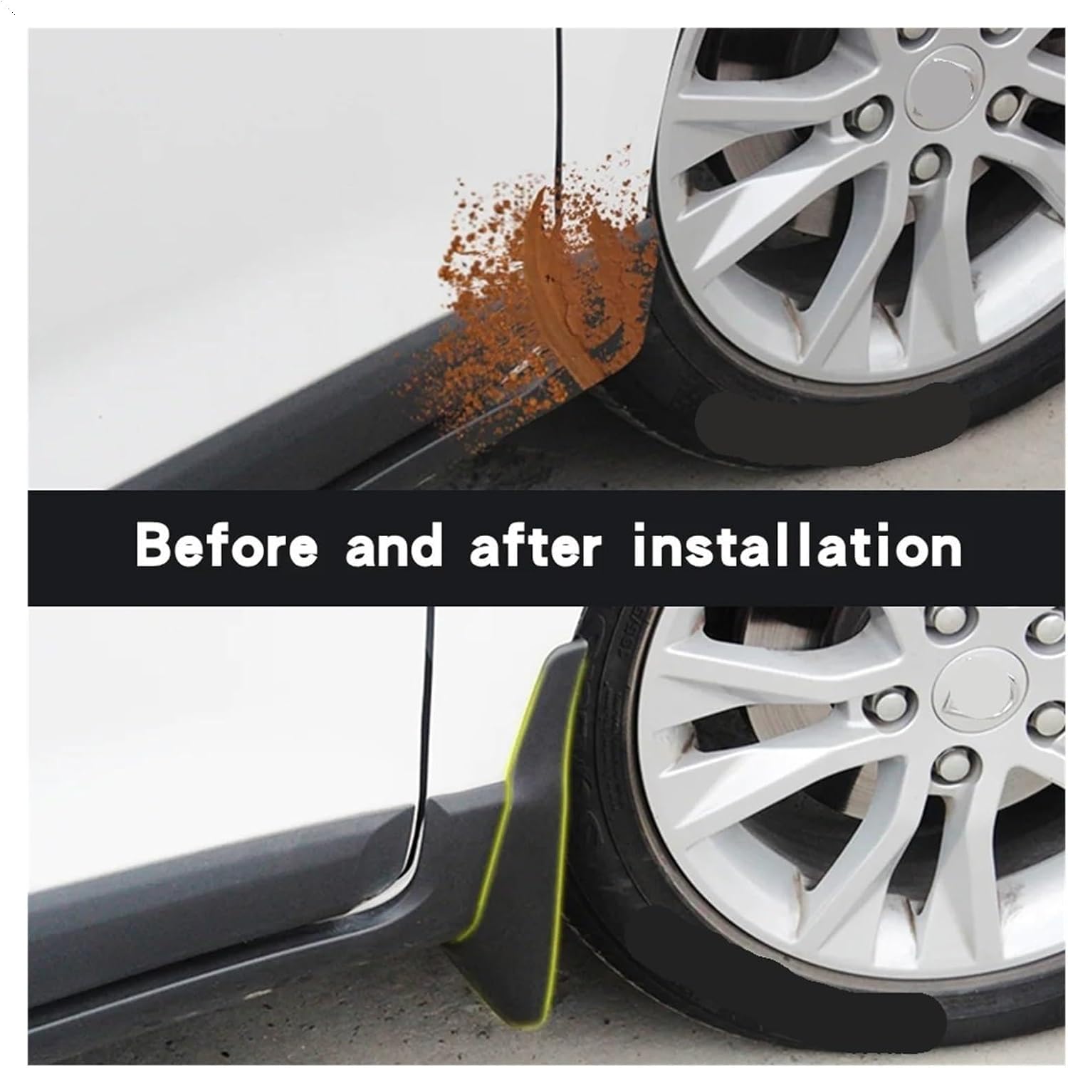Car Accessories Splash Guards，Compatible for 1 Series E81 E87 2004-2011