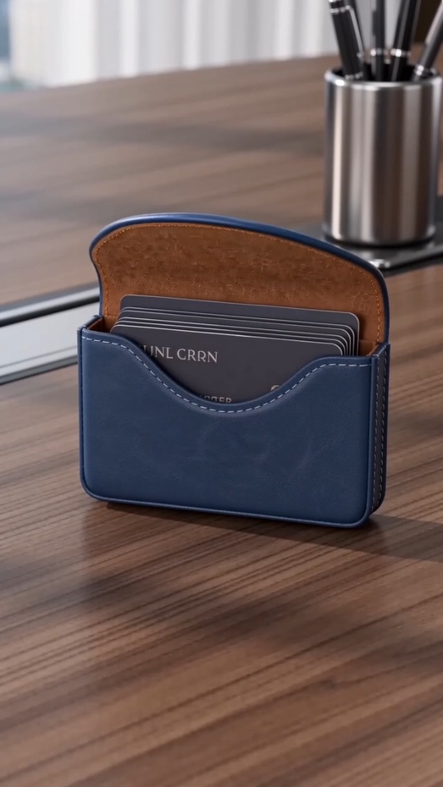 Amazon.com : MaxGear Business Card Holder Case, PU Leather