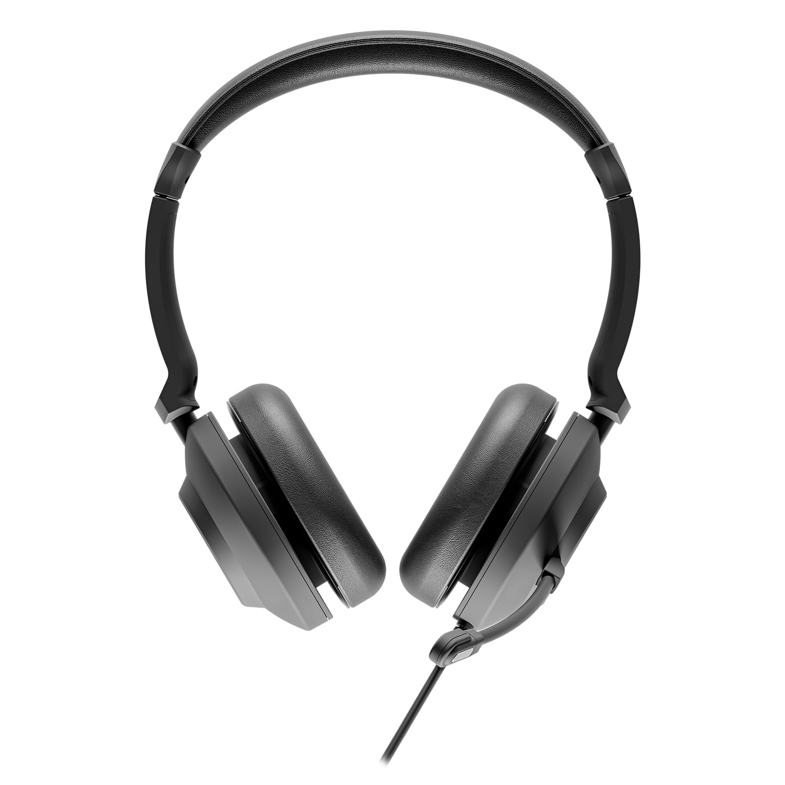 UC35 zestaw słuchawkowy stereo z kablem – USB i wtyczka jack 3,5 mm, podwójny mikrofon z redukcją szumów, głośnik HD 40 mm, sterowanie inline, lekki do biura i domu