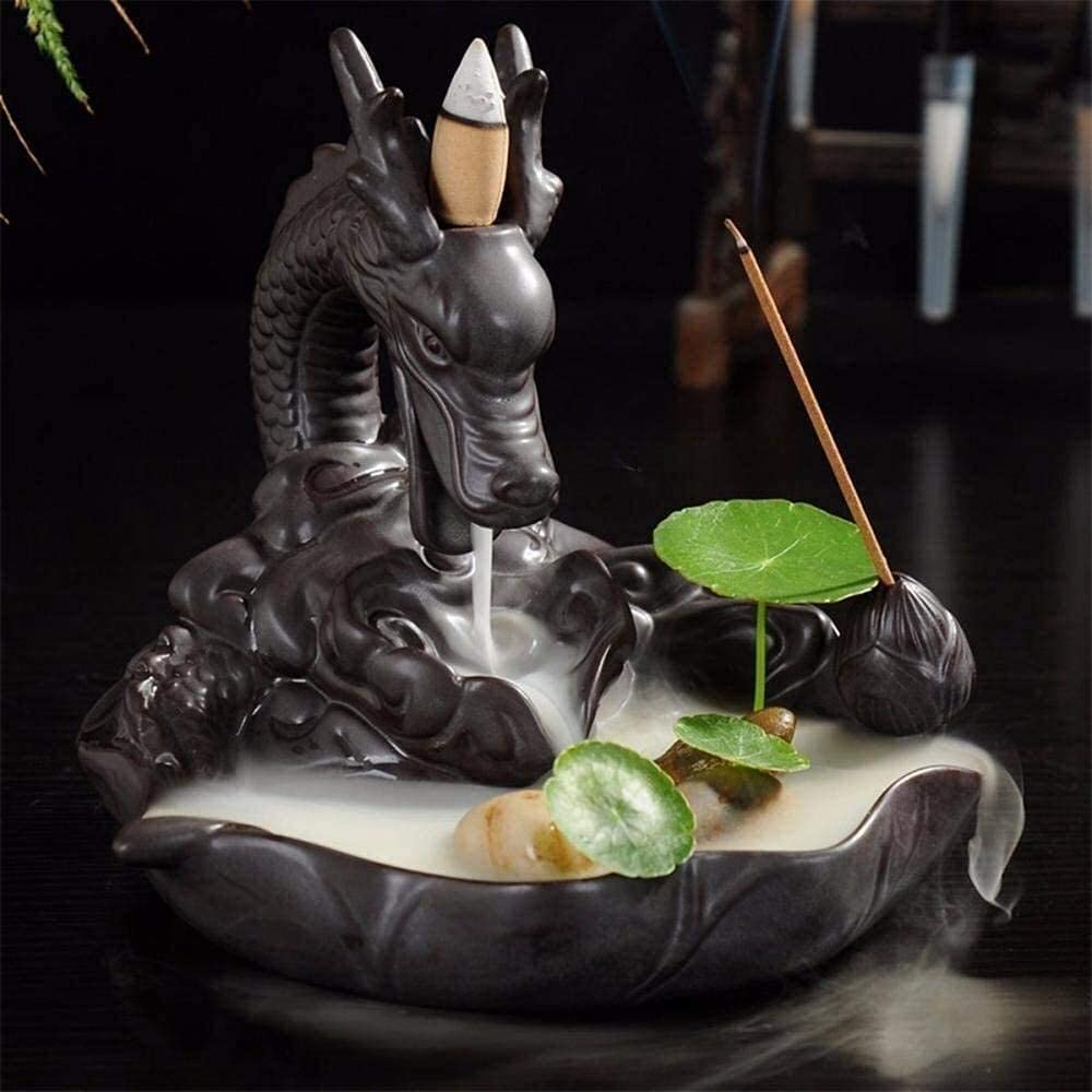 Feng Shui Creative Decorative Statue, Bastoncini di incenso per la Famiglia, Supporto per Bastoncini di incenso - Supporto per Bastoncini di incenso in Ceramica