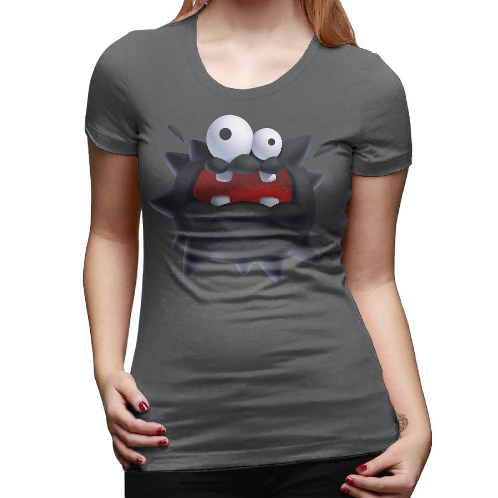 NCKG Women's Cartoon 3D Action Figure Short Sleeve Tshirts, Color DeepHeather Size S