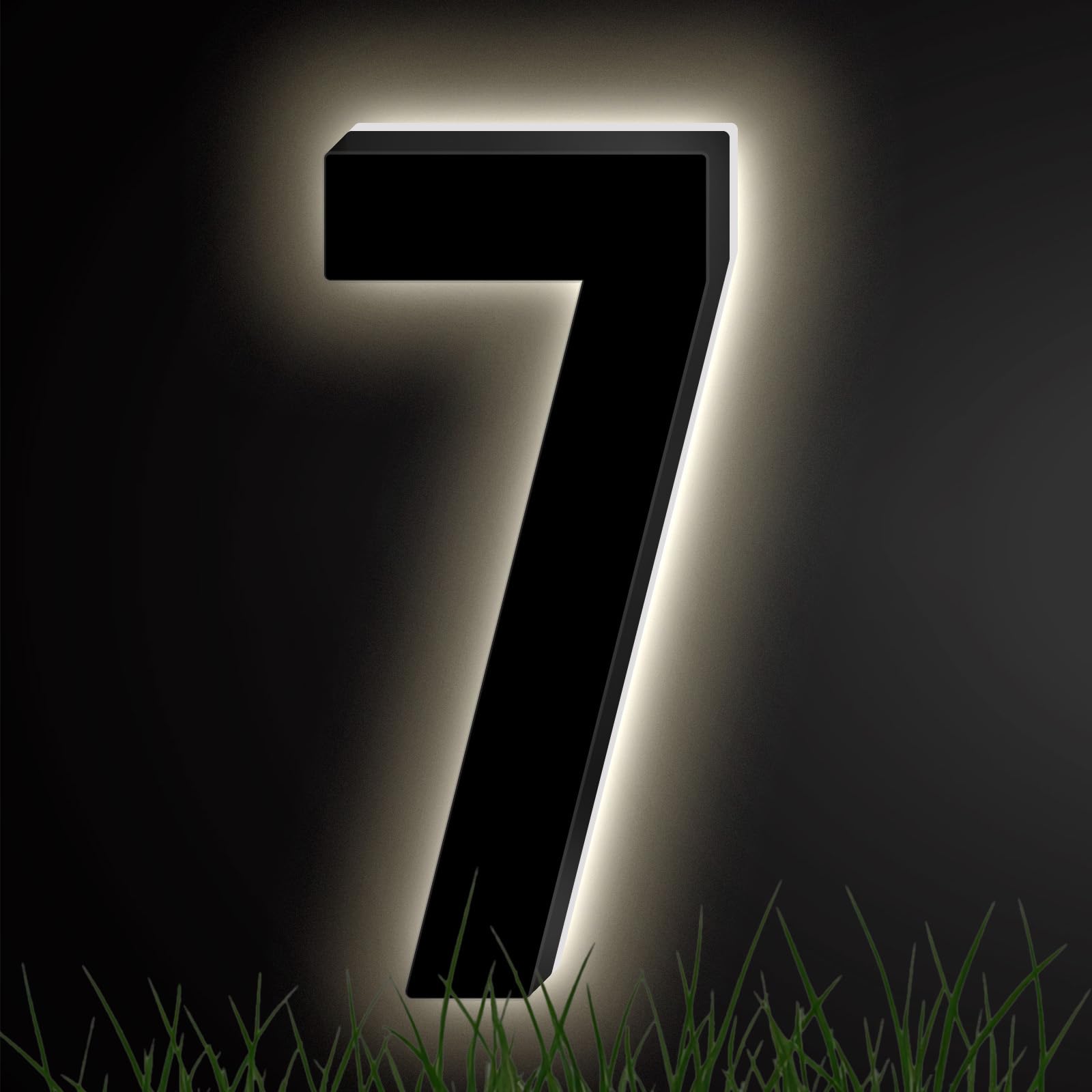 Photo 1 of ShowMtheM 5 Inch Black Backlit House Number