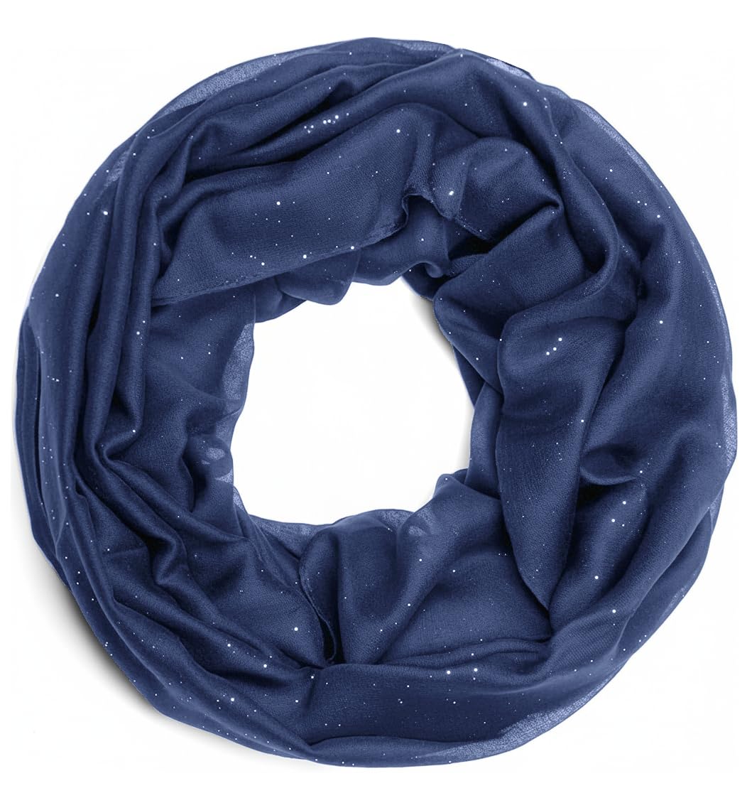 Van Der Rich ® - Loop Weicher Pailletten-Schlauchschal - Damen