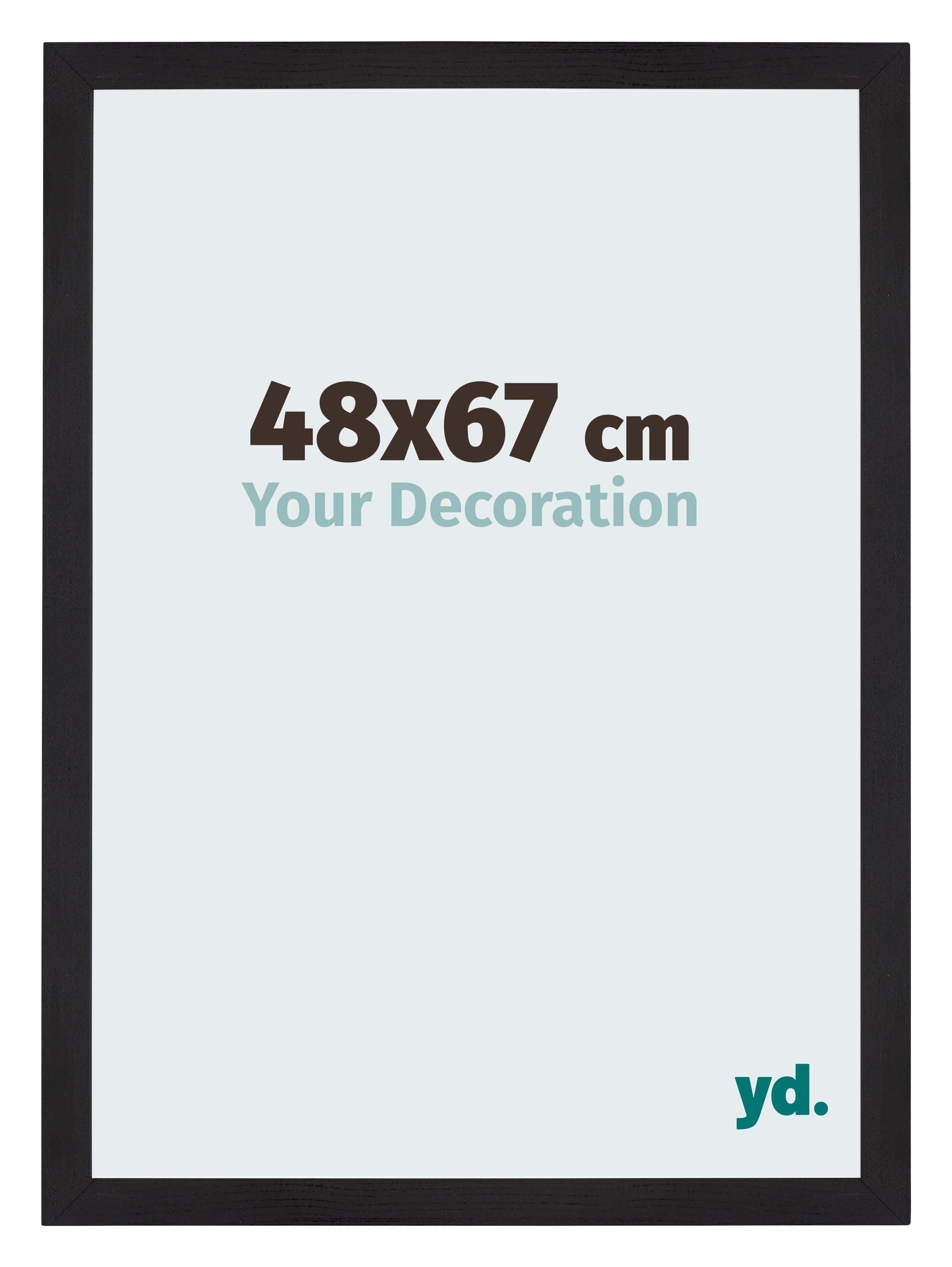 Your Decoration - Puzzle frame 48x67 - Black Woodgrain - Puzzle frame 500-1000 Pieces - MDF Photoframe - Mura
