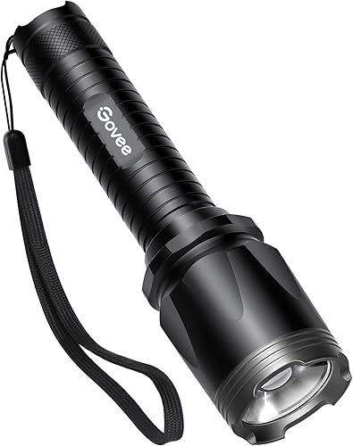 Govee Linterna táctica con 1000 lúmenes linterna recargable IPX5 resistente al agua LED CREE XM-L3 con 5 modos de luz para campamento exteriores uso