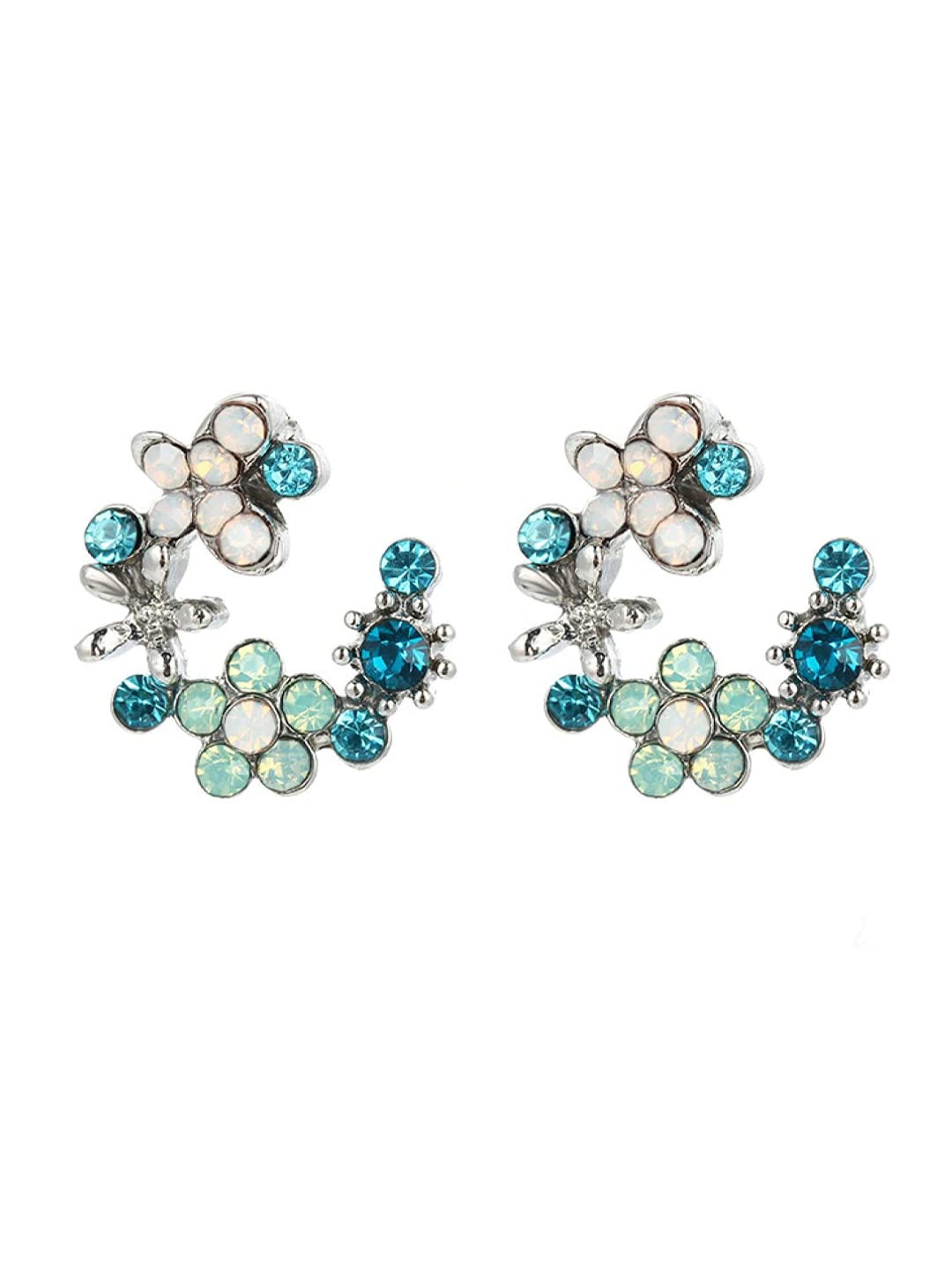 Yellow Chimes Earrings for Women and Girls Fashion Hoops for Girls | Silver Tone Floral Designed Earrings | Birthday Gift for girls and women Anniversary Gift for Wife (B0BPPKG3DS) Amazon Price History, Amazon Price Tracker