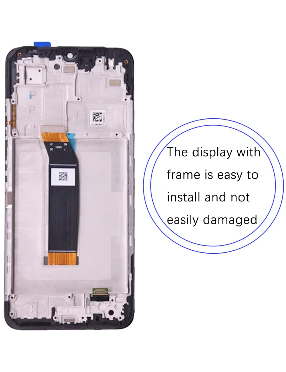Display originale di ricambio per schermo LCD Redmi 10 5G, per Redmi Note 11e Display Touch Digitizer Assembly Kit parti di riparazione (nero con cornice)