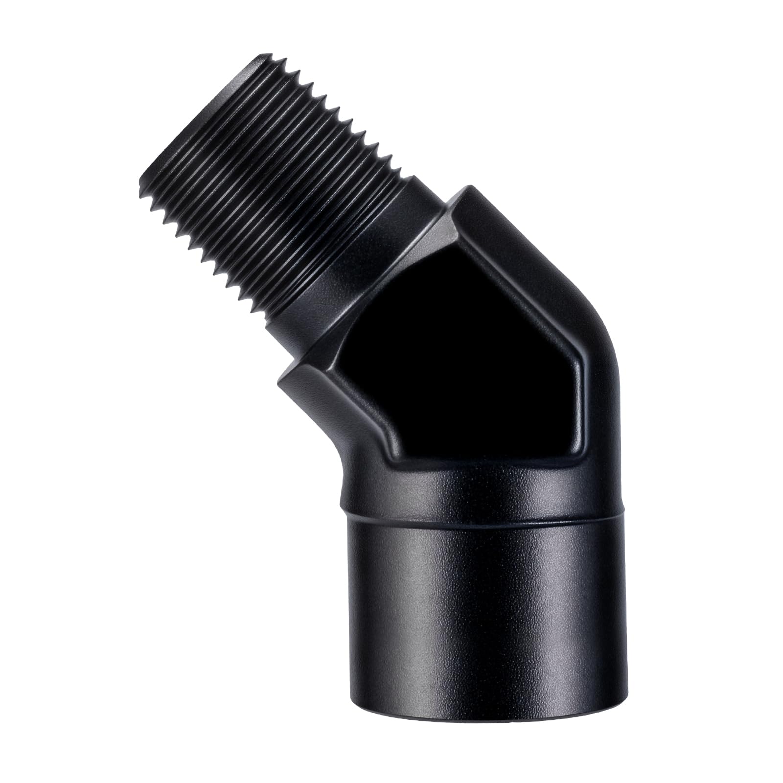 EVIL ENERGY 3/8" NPT Female to Male Fitting Adapter 45 Degree Elbow Aluminum Black