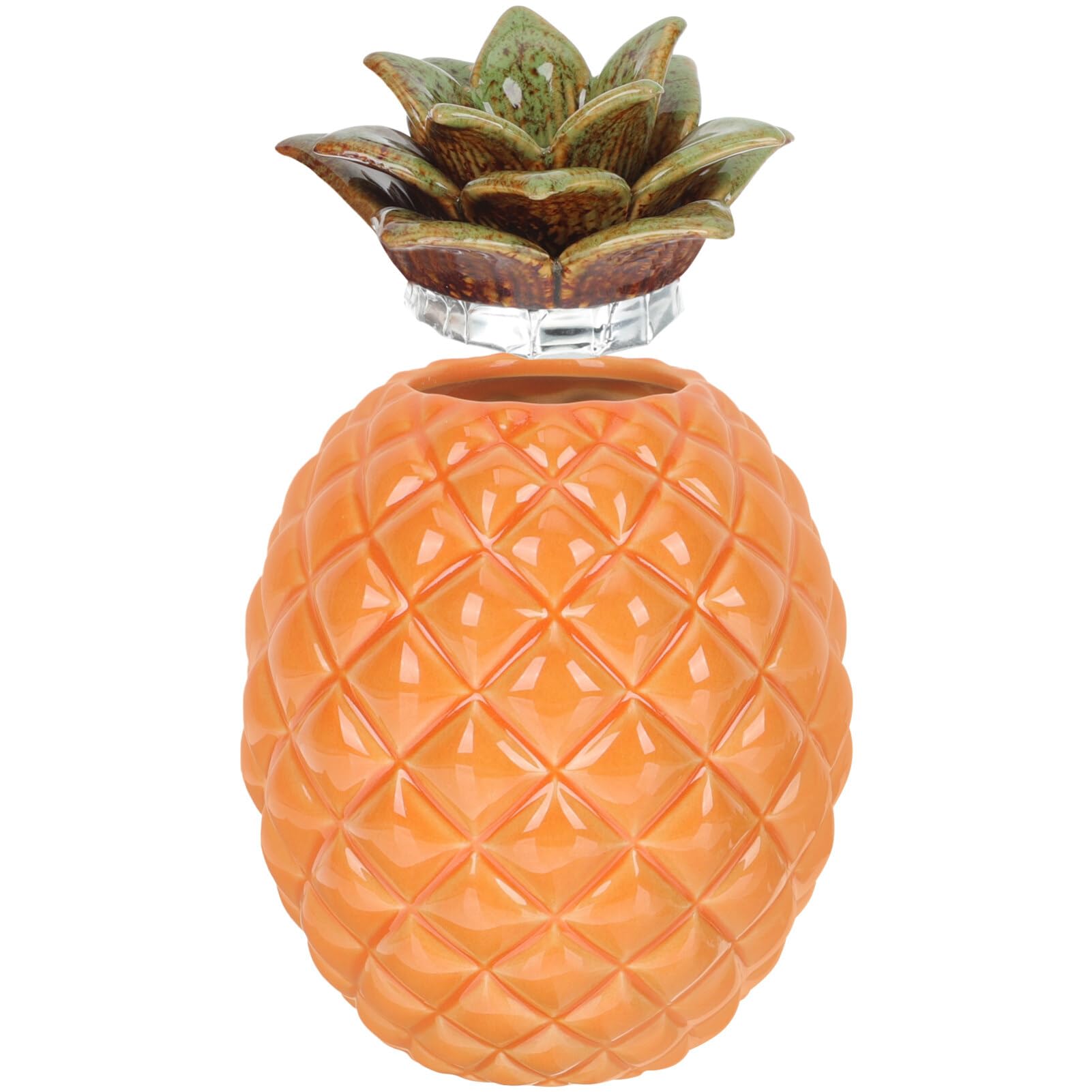 Bestonzon Ceramic Tea Jar Pineapple Shape Tea Tins Containers Leaf