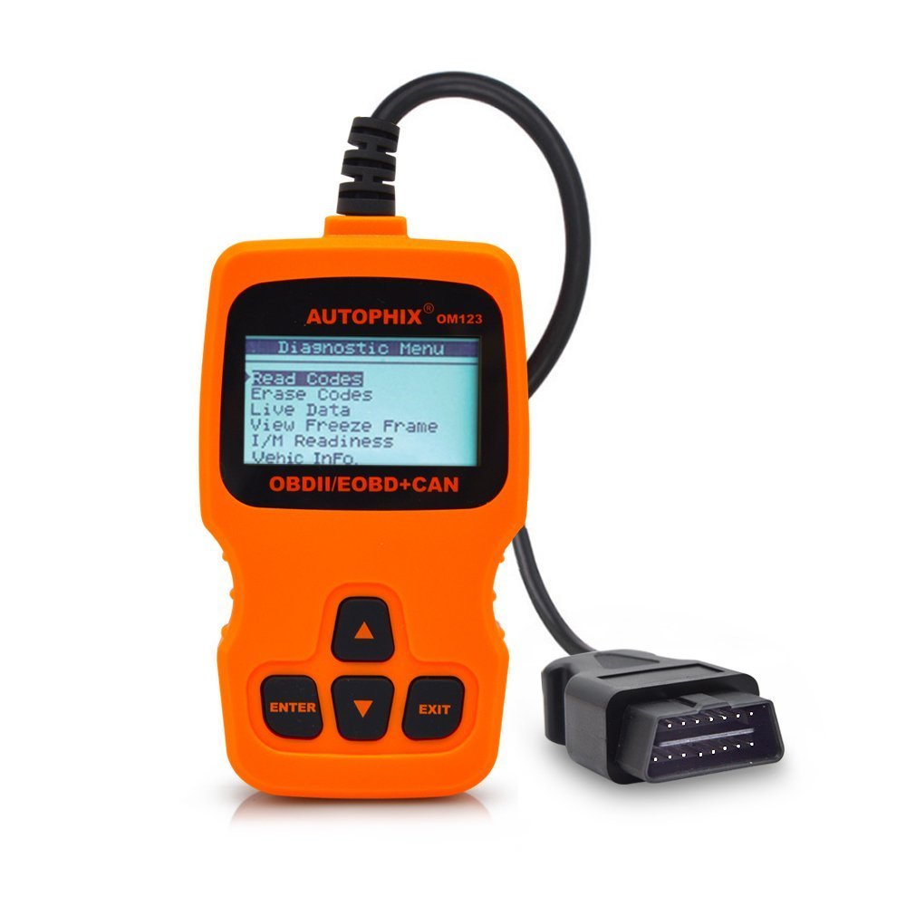Happycow Om123 OBD II de voiture ordinateur Diagnostic Scan Tool Petite automobile des lecteurs de codes Check Auto Engine Light lecteur de codes d'erreur pour OBDII OBD2 Véhicule