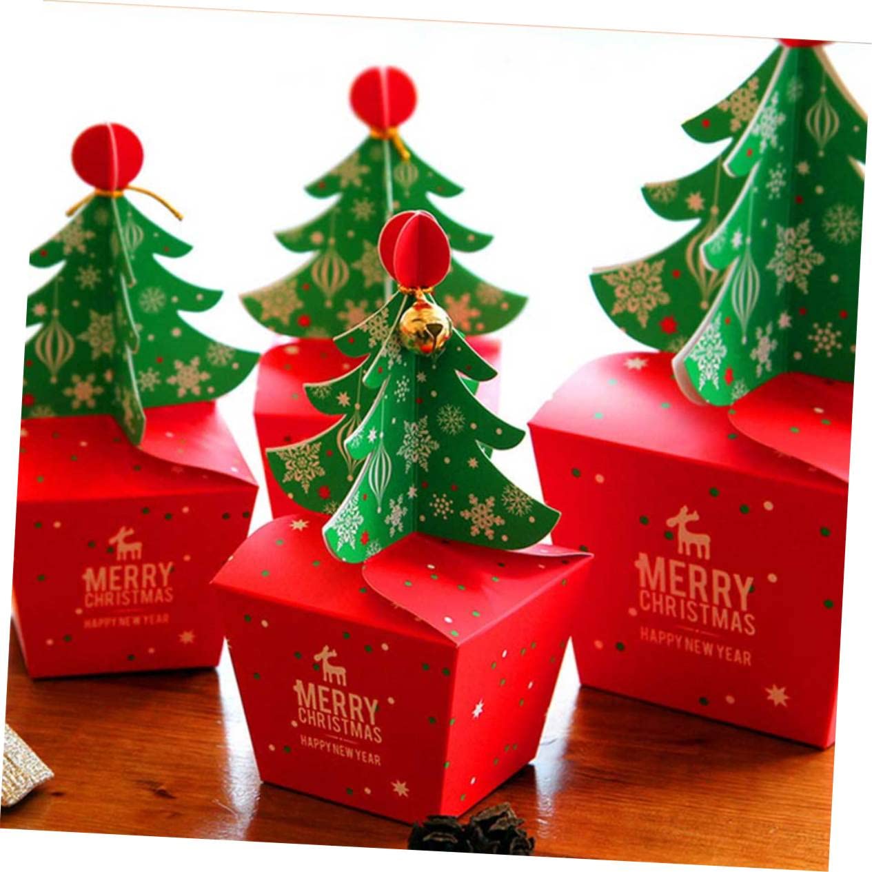 minkissy 30stücke Weihnachtsgeschenkschachteln Für Süßigkeiten Im Kleinen Format Attraktive Verpackung Mit Weihnachtsbaum- Für Festliche Anlässe Aufbewahrung Von Leckereien