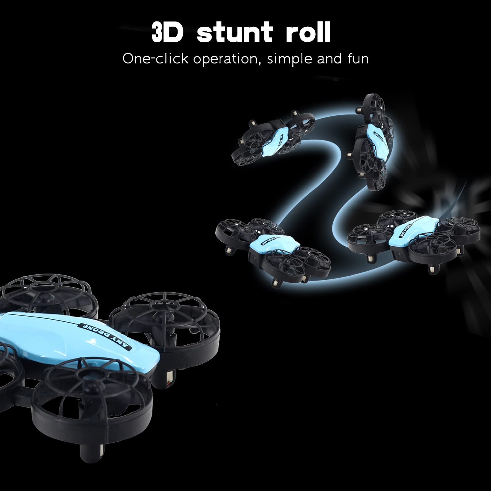 Karlak Mini RC drone RC Quadrocopter z funkcją Headless Mode One Button Takeoff Landing One Click Return 360° Roll
