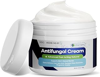 Antifungal Cream for Jock Itch: 2% Miconazole and Herbal Formula for Itchy Skin Relief Extra Strength - Cures Ringworm Athletes Foot Tinea Versicolor 100g