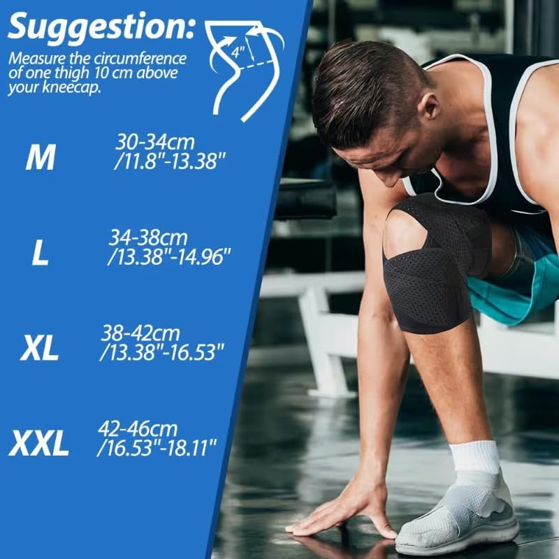 Knee Brace for Women & Men, Knee Brace for Knee Pain, Meniscus Tear, Adjustable Knee Support with Side Spring Stabilizers for Meniscus Tear, Arthritis, Patella Stability, Knee Pain Relief(Large) - Image 6